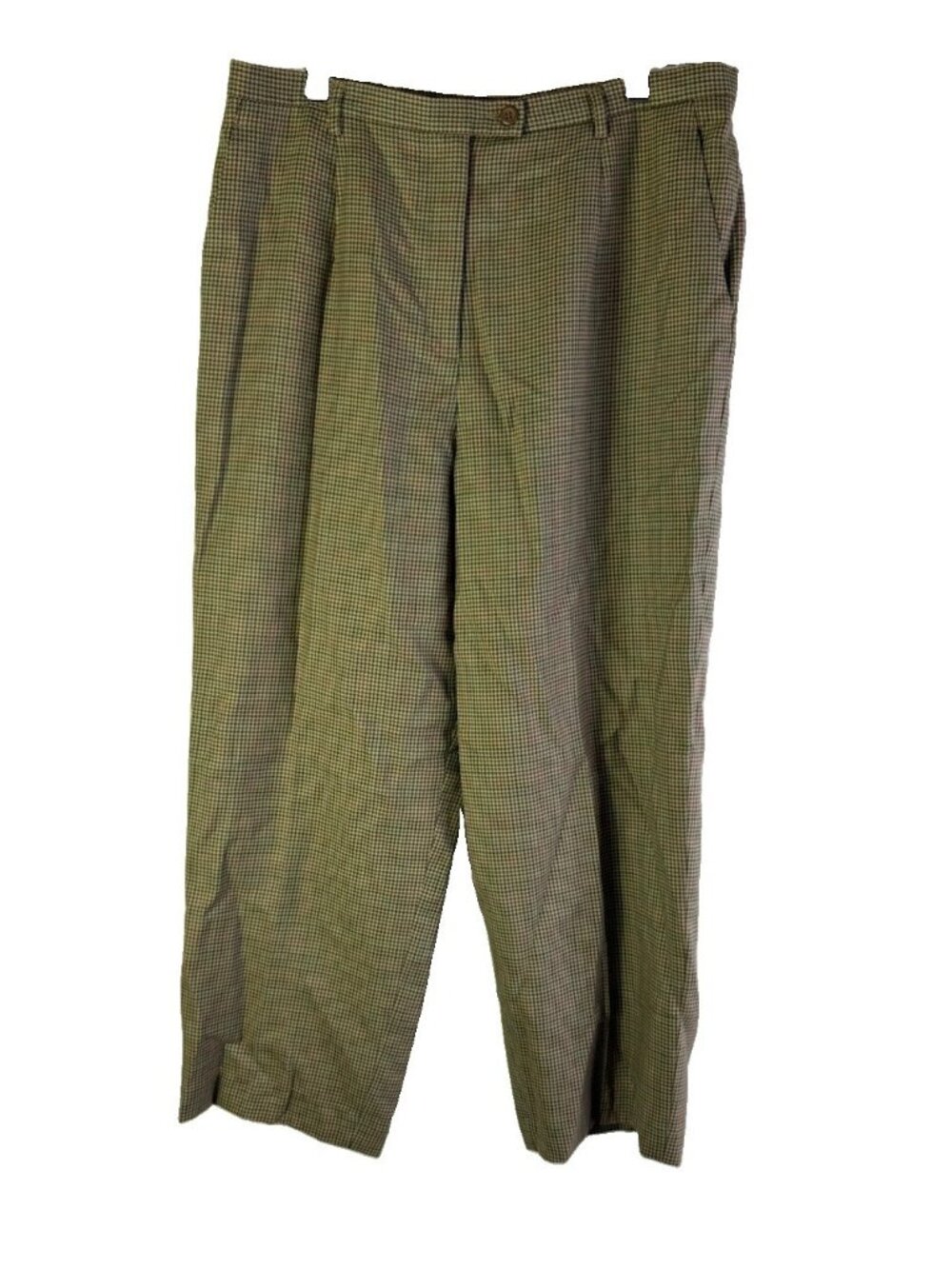 Vintage 90s Pendleton Pants Virgin Wool Houndstooth Plaid Professional
